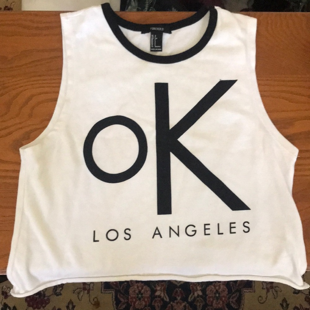Los Angeles crop top